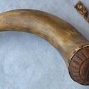 Antique 18th century Revolutionary War American rifleman Powder Horn
