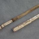 Antique Thai Siamese Siam- Thailand Silver Dagger Daab sword Dha knife Dah