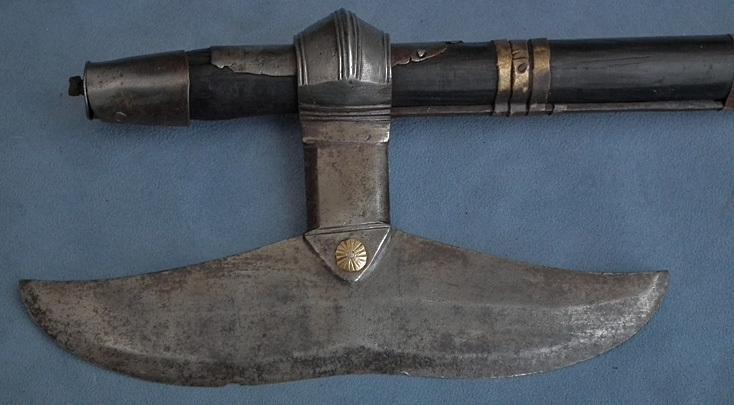 SOLD Antique Indian Axe Bullova Chota Nagpur 17th-18th c