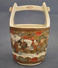 Antique Miniature Japanese Satsuma Ceramic Vase