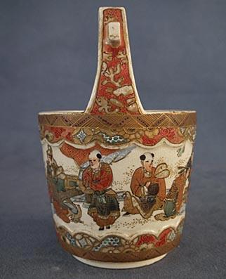 Antique Miniature Japanese Satsuma Ceramic Vase