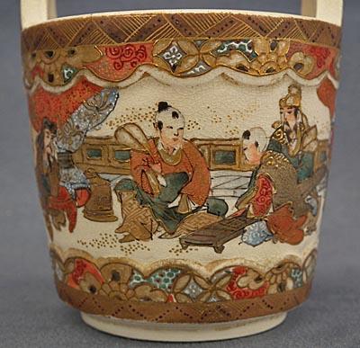 Antique Miniature Japanese Satsuma Ceramic Vase