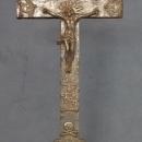 Antique 17th century Baroque silver Crucifix Cross