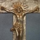 Antique 17th century Baroque silver Crucifix Cross