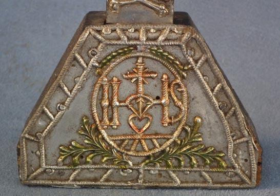 Antique 17th century Baroque silver Crucifix Cross