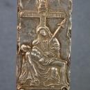 Antique 17th century Baroque silver Crucifix Cross