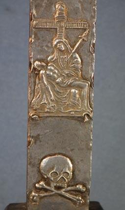 Antique 17th century Baroque silver Crucifix Cross