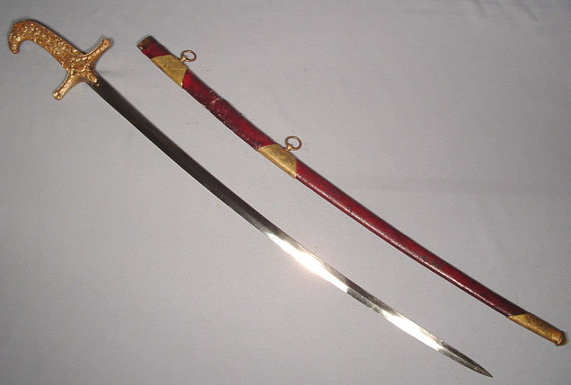 ANTIQUE SWORD, AMERICAN MAMELUKE STYLE, 19TH CENTURY