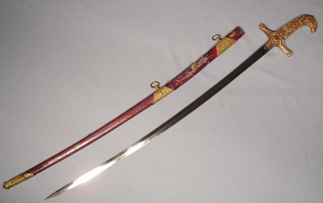 ANTIQUE SWORD, AMERICAN MAMELUKE STYLE, 19TH CENTURY