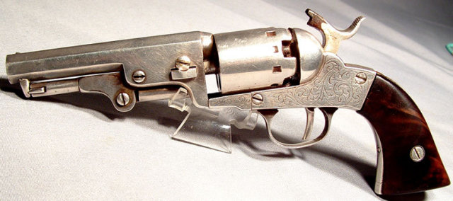Antique American Percussion Revolver US Civil War Gun