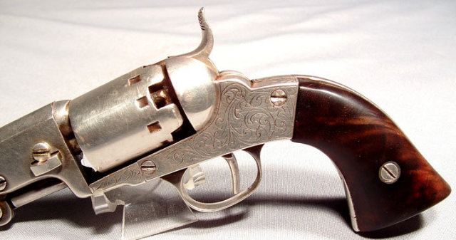 Antique American Percussion Revolver US Civil War Gun
