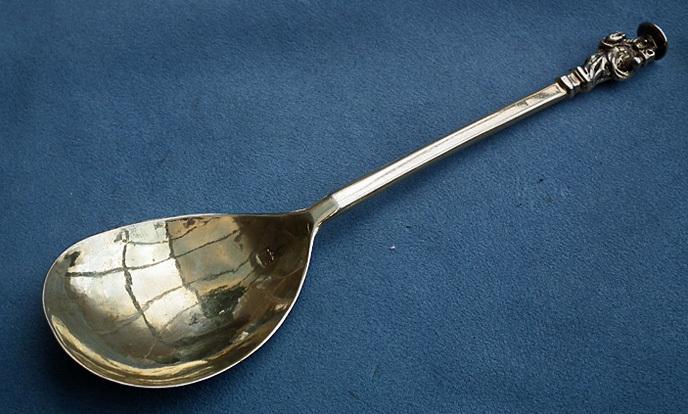Antique George III English sterling Silver Apostle Spoon William Collings London 1774 18th c