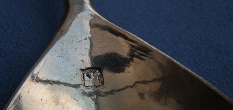 Antique George III English sterling Silver Apostle Spoon William Collings London 1774 18th c