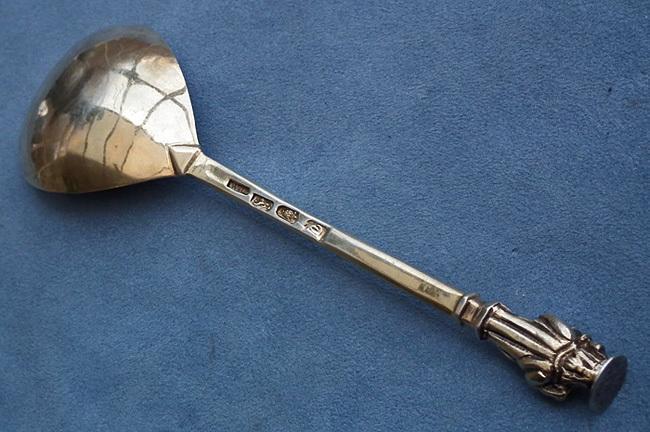 Antique George III English sterling Silver Apostle Spoon William Collings London 1774 18th c