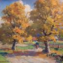 Czech landscape oil painting by Czech Painter Frantisek Danek - Sedlacek