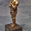 Antique Portuguese Bronze Sculpture Knight in Armor Nuno Alvares Portugal