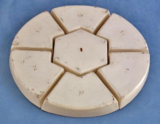 Antique Japanese Gyokuzan Satsuma 7 Pieces Sweet Meat Set Meiji Period