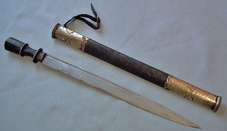 Antique Bhutanese Tibetan Sword Bhutan or Eastern Tibet 18th -19th c