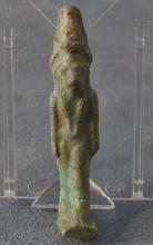 Ancient Egyptian Blue Faience Amulet Lion-Goddess Sekhmet 1200-300 BC