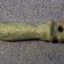 Ancient Egyptian blue faience Wadj Papyrus Amulet Late Dynastic Period 26th Dynasty 664-525 BC