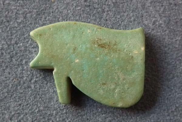 Ancient Egyptian Faience Amulet Eye of Horus UZAT Wadjet Eye 664-525 BC