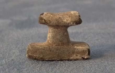 Ancient Egyptian Faience Headrest Amulet 26th Dynasty 664-525 BC