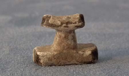 Ancient Egyptian Faience Headrest Amulet 26th Dynasty 664-525 BC