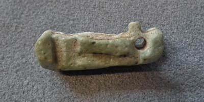 Ancient Egyptian Blue Faience Amulet God Anubis 664-332 BC