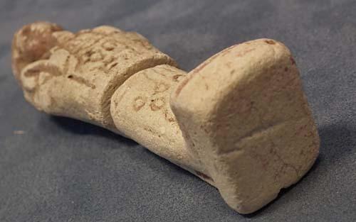Authentic Ancient Egyptian White Faience Shabti Ushabti Hieroglyphic Inscription 1550-712 BC