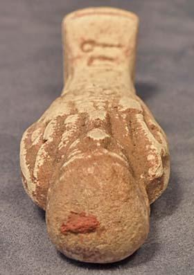 Authentic Ancient Egyptian White Faience Shabti Ushabti Hieroglyphic Inscription 1550-712 BC
