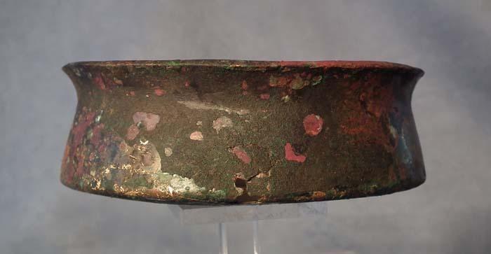 Ancient Greek Bronze Bowl with Traces of Gold Gilding 5th c BC