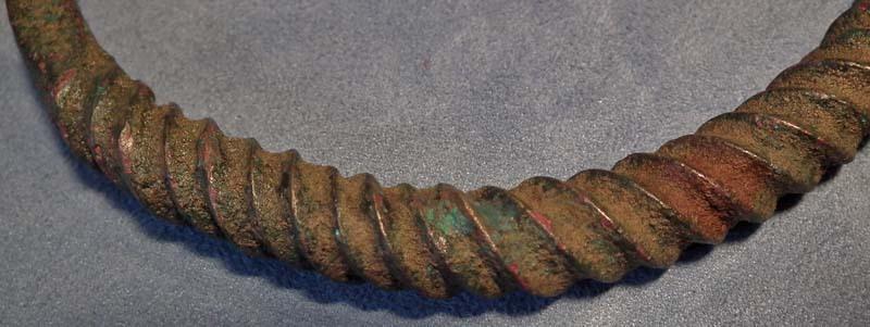 Ancient Celtic Bronze Torc Torque 7th-3rd century BC