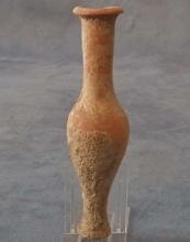 Ancient Greek Hellenistic Terracotta Perfume Flask Spindle Bottle 3rd Century BC