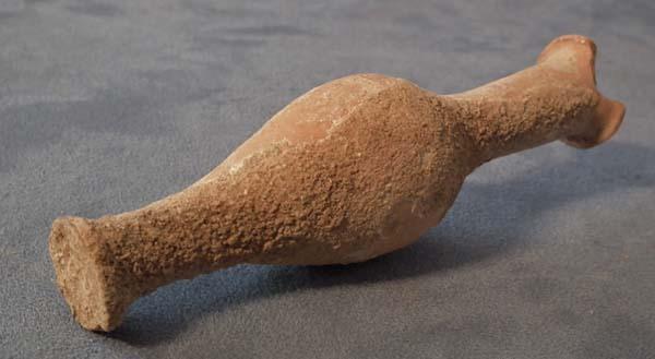 Ancient Greek Hellenistic Terracotta Perfume Flask Spindle Bottle 3rd Century BC
