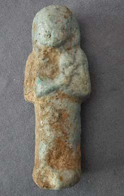 Ancient Egyptian Blue faience Ushabti Shabti 21st Dynasty 1069-945 BC