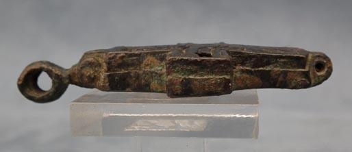 Authentic Antique Byzantine Bronze Pectoral Reliquary Cross 9th-12th c AD