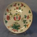 Antique Chinese Famille Rose Hand Painted Enameled Plate Qing Dynasty 19th C