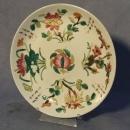 Antique Chinese Famille Rose Hand Painted Enameled Plate Qing Dynasty 19th C