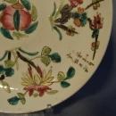 Antique Chinese Famille Rose Hand Painted Enameled Plate Qing Dynasty 19th C