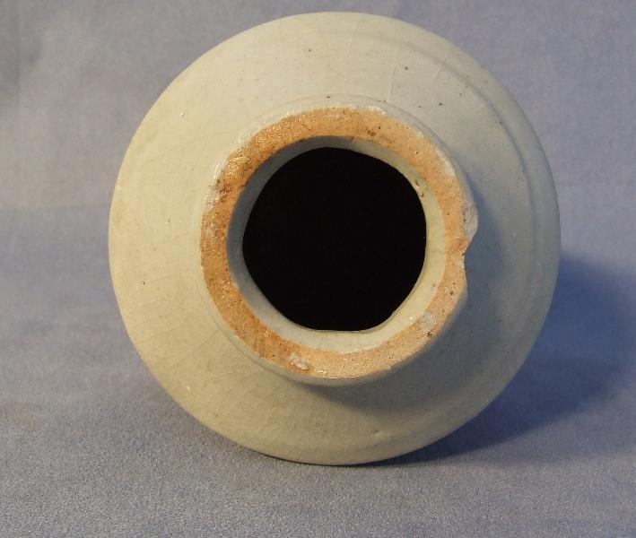 Antique Chinese Celadon Longquan Vase 14th to 15th Century