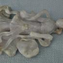 Antique Chinese 19th century Qing Dynasty Carved Jade Jadeite Statue Lady Figurine