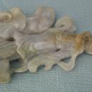 Antique Chinese 19th century Qing Dynasty Carved Jade Jadeite Statue Lady Figurine