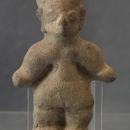 Antique Pre-Columbian Jama-Coaque Female Ceramic Figure 300 BC-400 AD