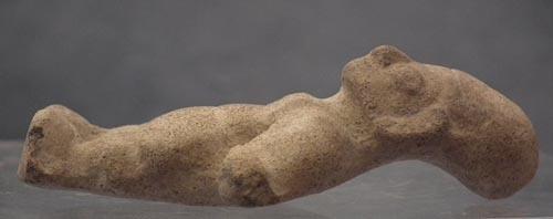Antique Pre-Columbian Jama-Coaque Female Ceramic Figure 300 BC-400 AD