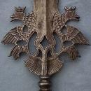 Antique 18th c Saxon Polish Swiss Guards Partisan King Augustus II Augustus III