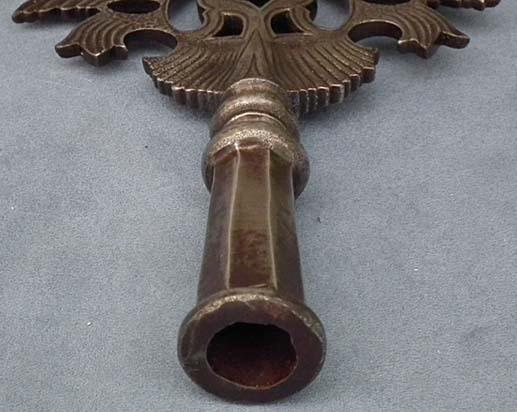 Antique 18th c Saxon Polish Swiss Guards Partisan King Augustus II Augustus III