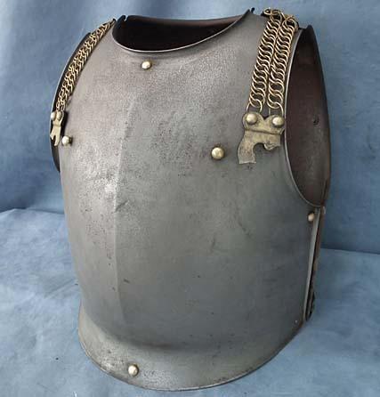 SOLD Antique 19th c French Cavalry Cuirassier Armor Cuirass Breast plate Back plate