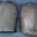 SOLD Antique 19th c French Cavalry Cuirassier Armor Cuirass Breast plate Back plate
