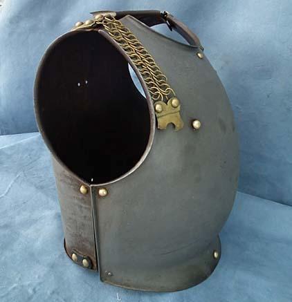 SOLD Antique 19th c French Cavalry Cuirassier Armor Cuirass Breast plate Back plate