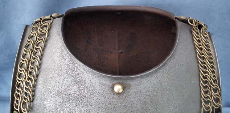 SOLD Antique 19th c French Cavalry Cuirassier Armor Cuirass Breast plate Back plate